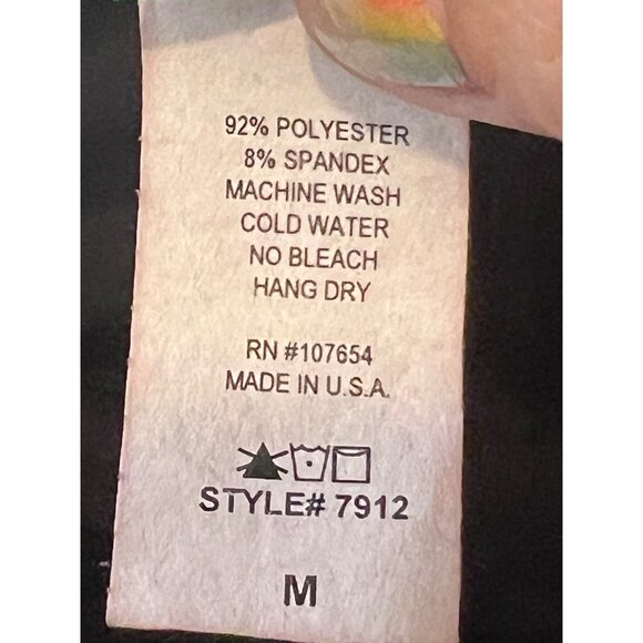 Ki Wi Black M Off-The-Shoulder Top With Handkerchief Hemline USA NWT Sheer - Picture 5 of 10